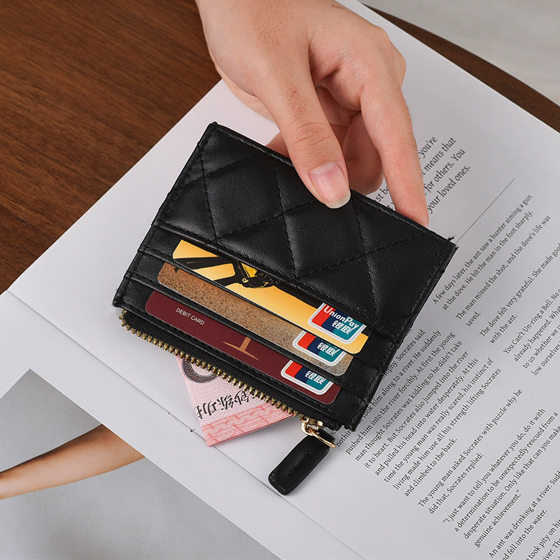 Quilted Leather Card Holder Kalsten