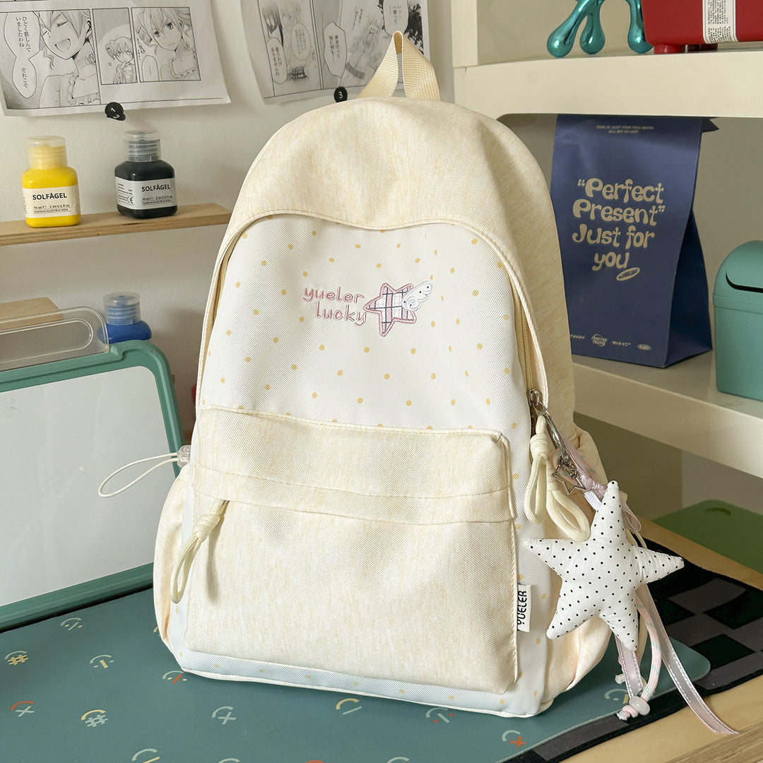Adorable Star-Embellished School Backpack Kalsten