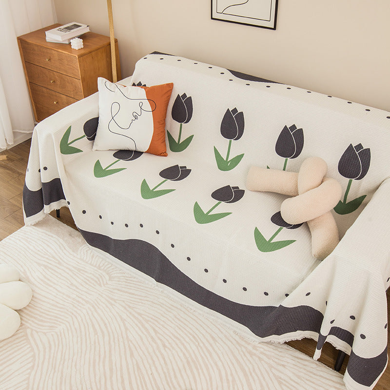 Soft Plush Bunny Pattern Throw Blanket