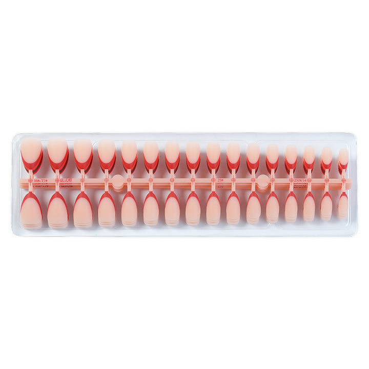 French Tip Press-On Nails with Colorful Edges Kalsten