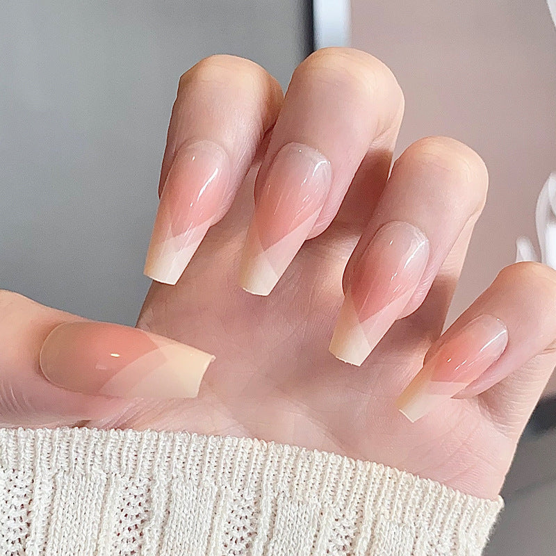 Glamorous Press-On Nail Set with Decorative Gemstone Accents Kalsten