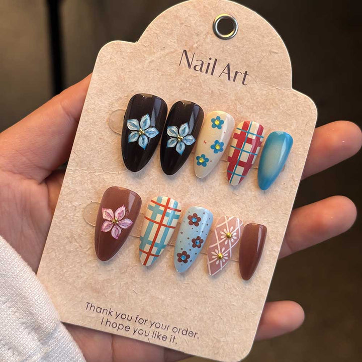 Elegant Artistic Press-On Nail Collection Kalsten