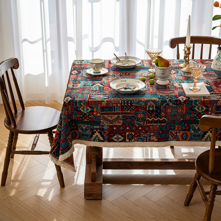 Ornate Floral Tablecloth