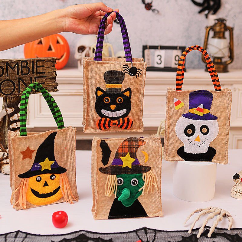 Halloween Shopping Bag with Cat Motif Kalsten
