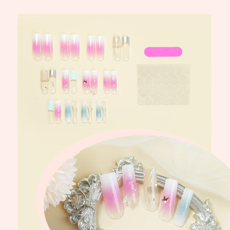 Gradient Press-On Nail Art Set Kalsten