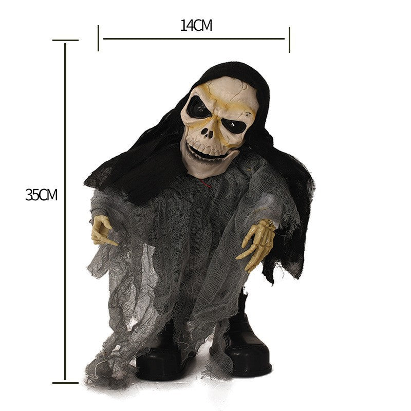 Creepy Animated Halloween Skeleton Decoration Kalsten
