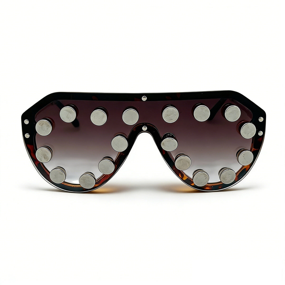 Women's extravagant designer sunglasses with geometric accents Kalsten