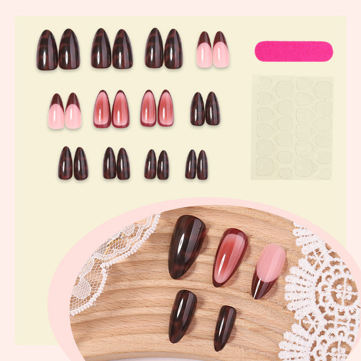 Premium Gradient Press-On Nail Set with Artistic Finish Kalsten