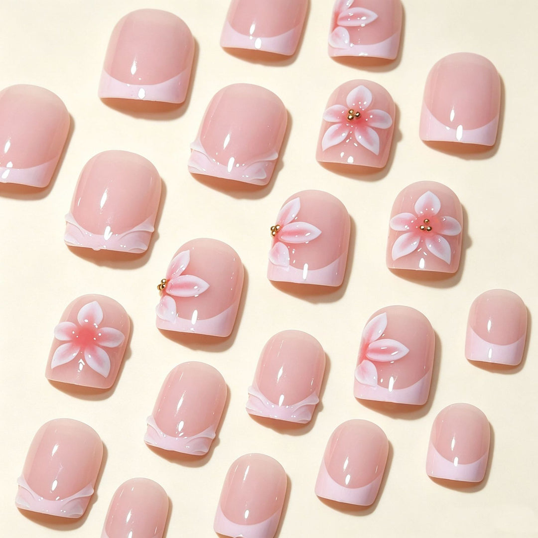 Floral Acrylic Nail Art Tips Kalsten