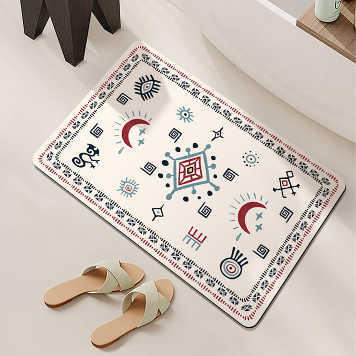 Bohemian-Inspired Bathroom Mat