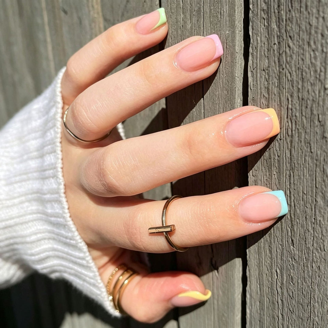 Elegant Press-On Nail Tips with Decorative Bow Kalsten