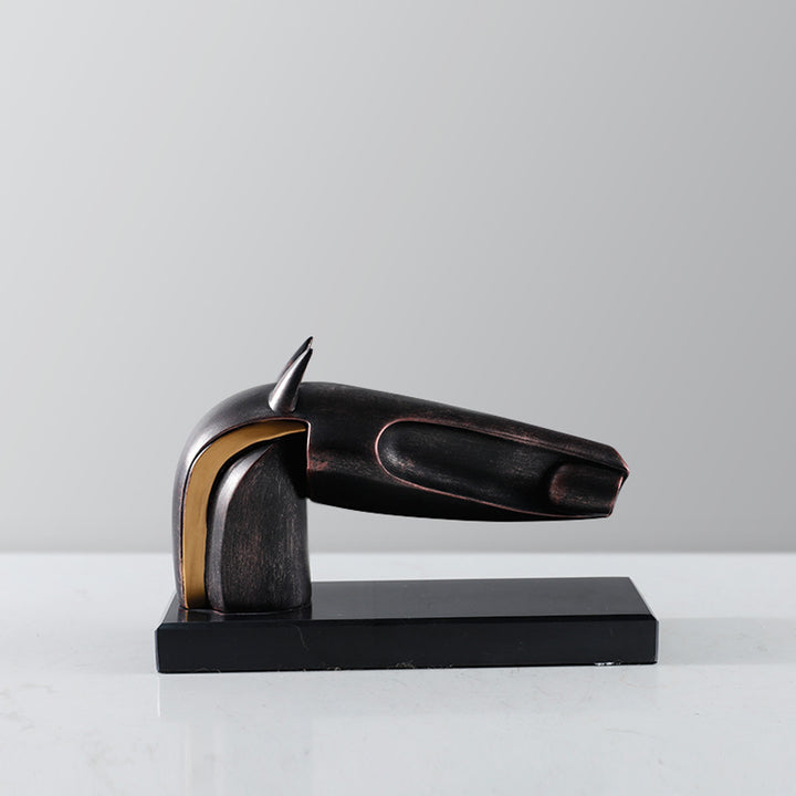 Artistic Abstract Horse Head Sculpture