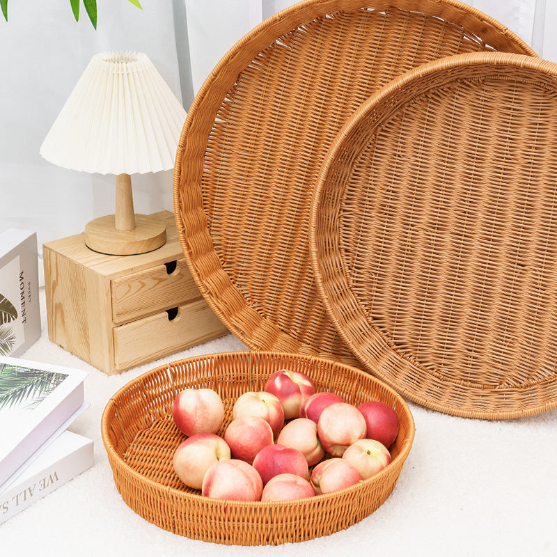 Handwoven Decorative Serving Tray Kalsten