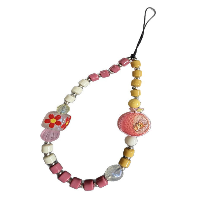 Floral Beaded Charm Necklace Kalsten