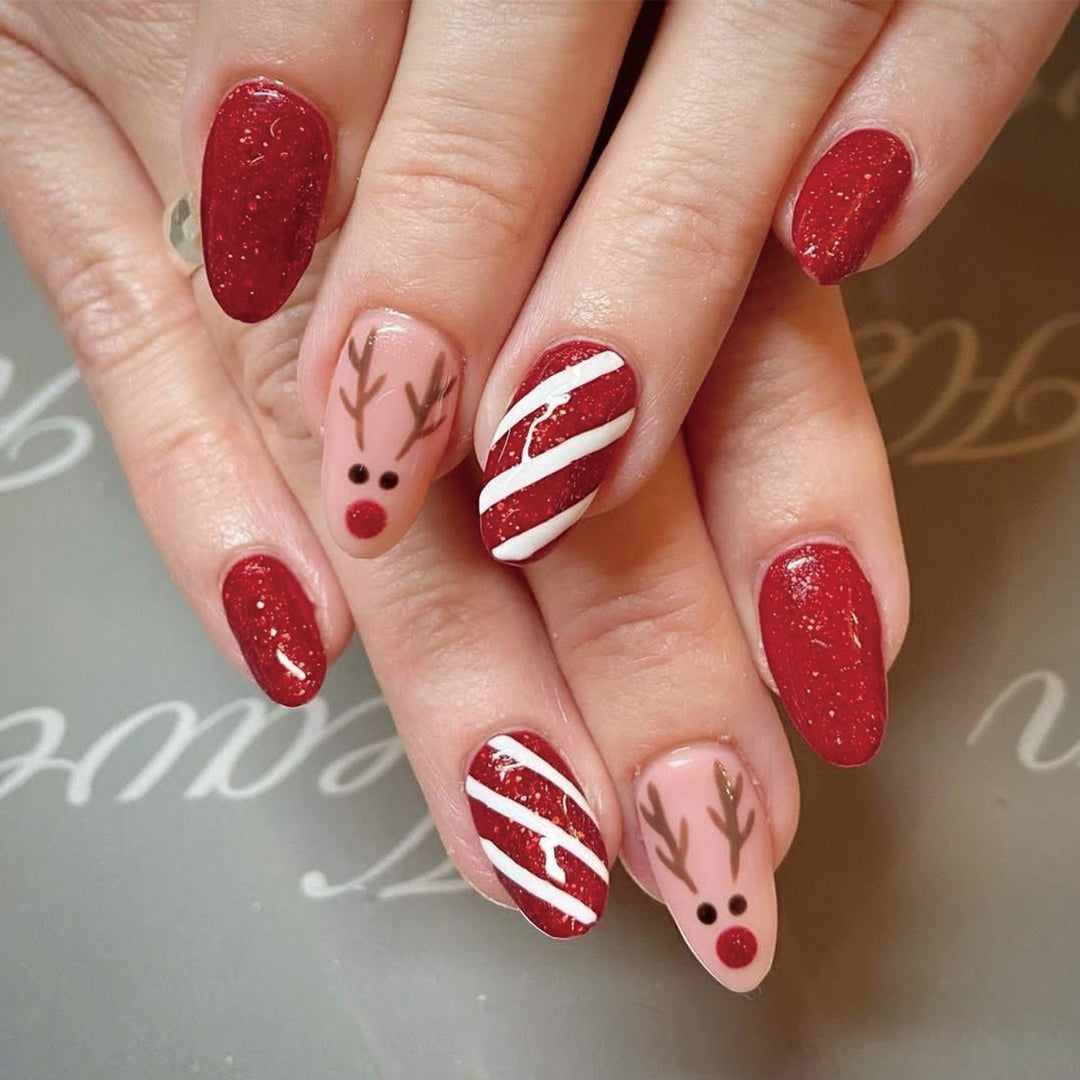 Festive Holiday-Themed Press-On Nails Kalsten 1789085820