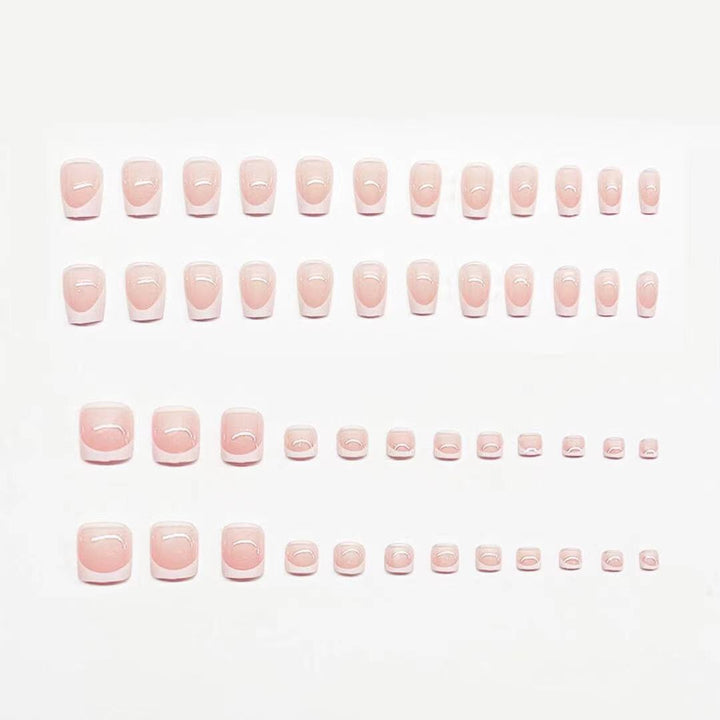 Elegant French Tip Mani-Pedi Set Kalsten