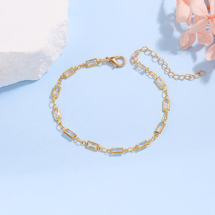 Elegant Glass Chain Bracelet Kalsten