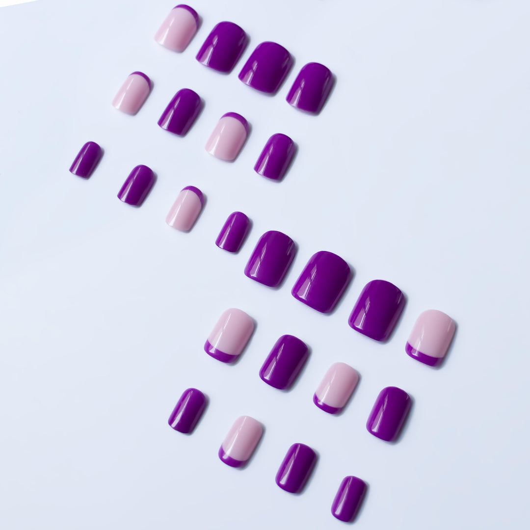 Stylish French Tip Nail Art Set