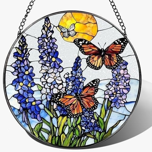 Stained Glass Butterfly Wall Art Kalsten