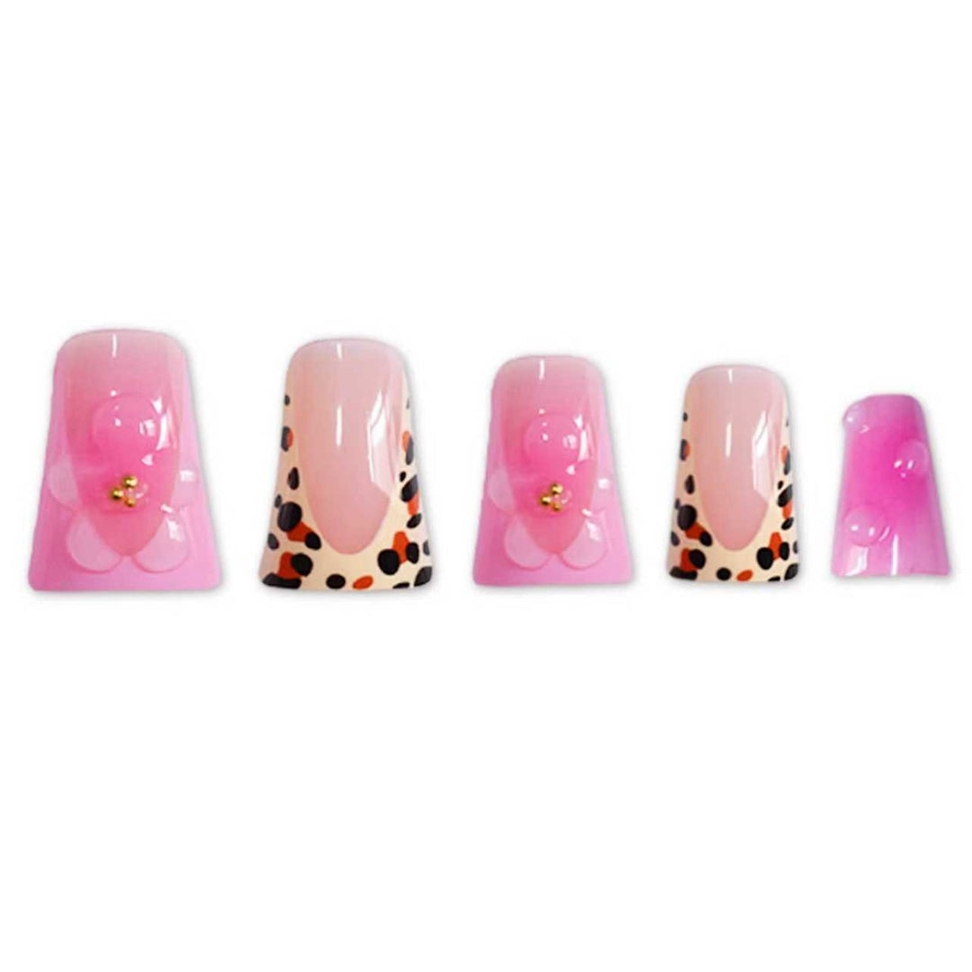 Artistic Floral Stiletto Nail Art Extensions Kalsten