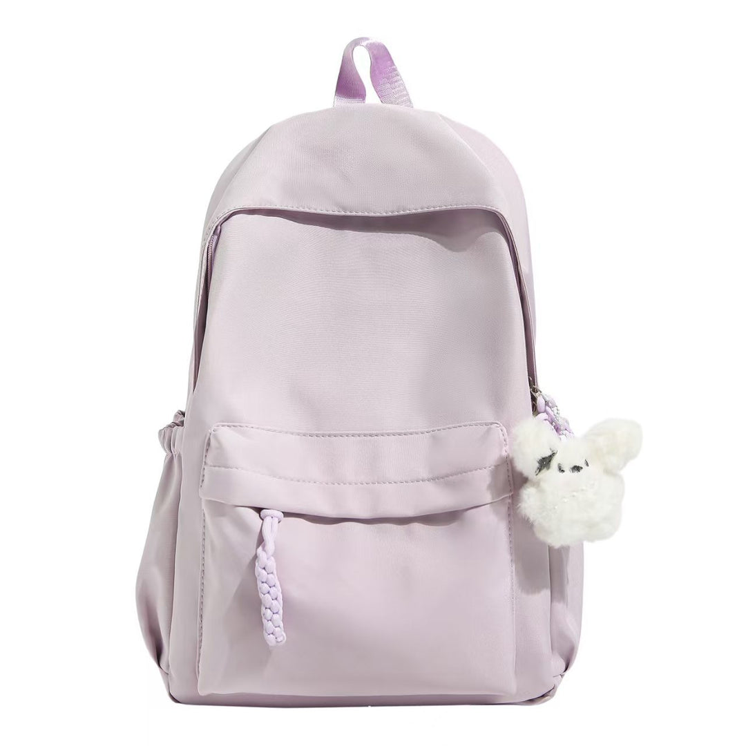 Backpack with Practical Compartment System and Playful Plush Pendant Kalsten