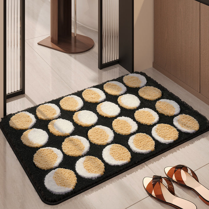 Fun and Playful Egg Pattern Bath Mat Kalsten