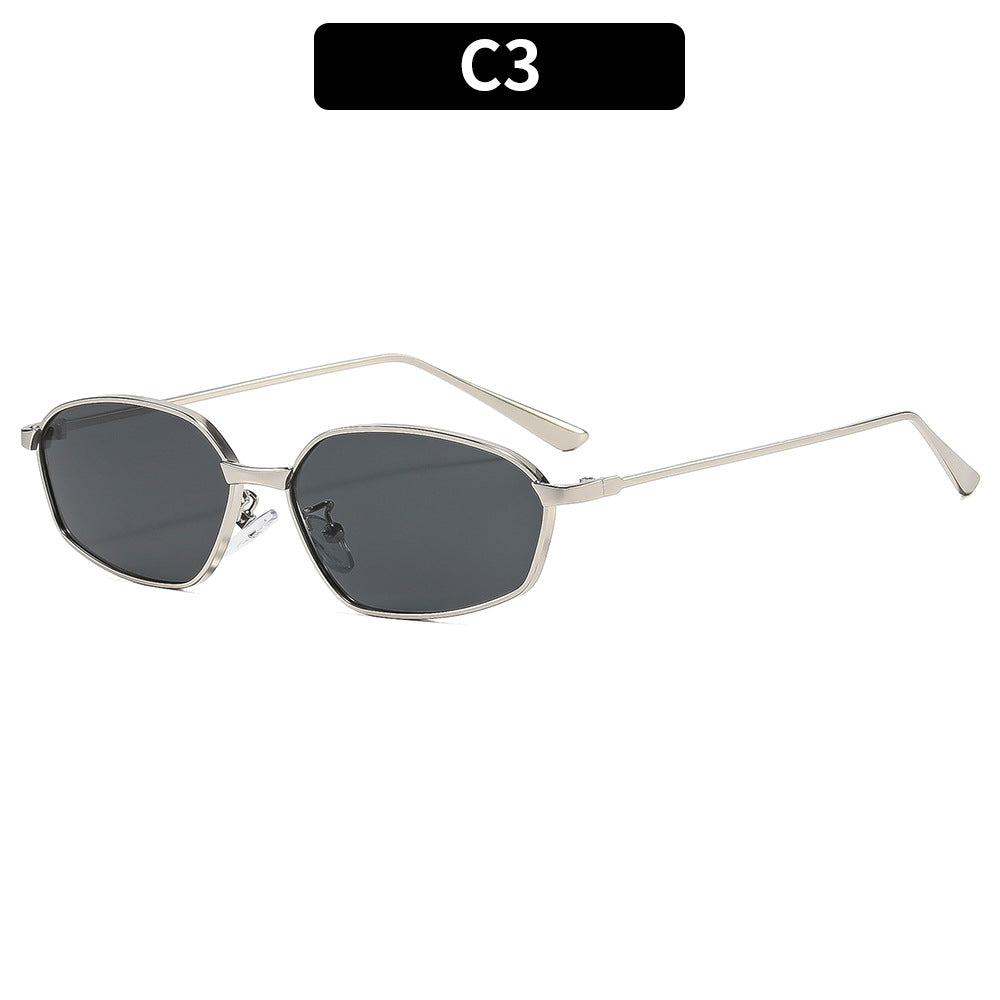 Sleek Geometric Frame Sunglasses