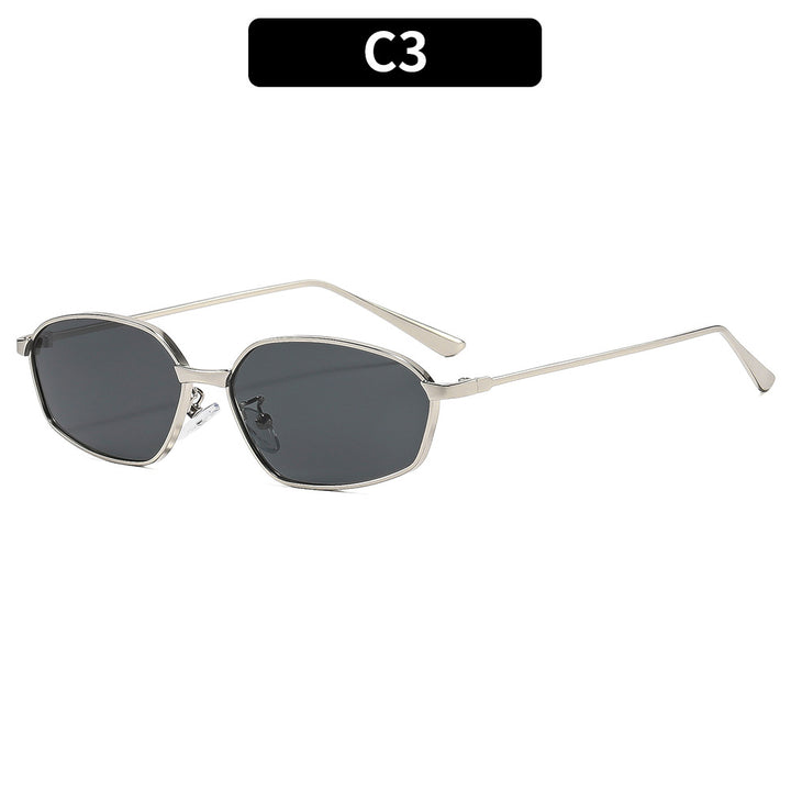 Sleek Geometric Frame Sunglasses