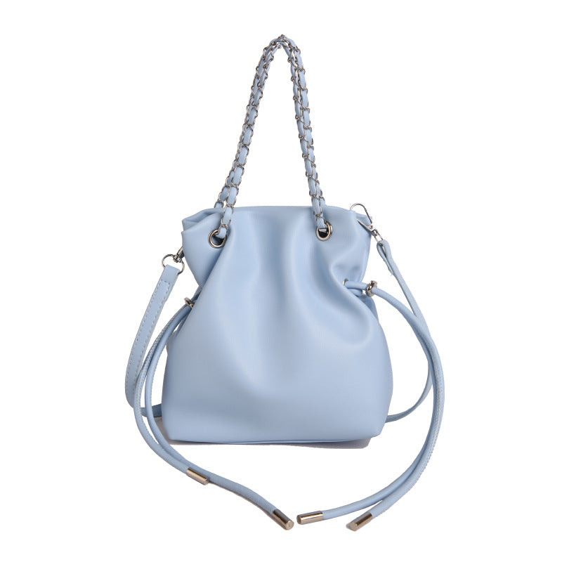 WoChic Slouchy Leather Bucket Bag Kalsten