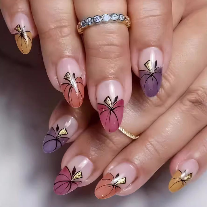 Abstract Floral Art Press-On Nails Kalsten