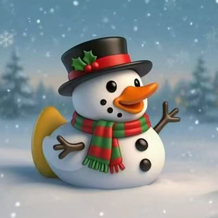 Funny rubber duck in craftsman's outfit Kalsten