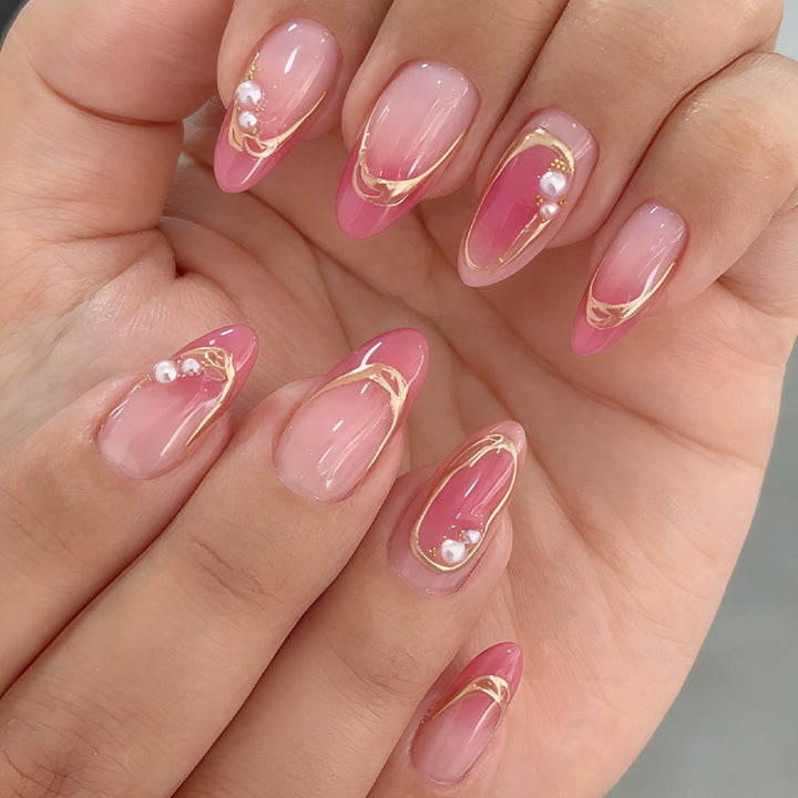 Elegant Press-On Nail Art Set Kalsten