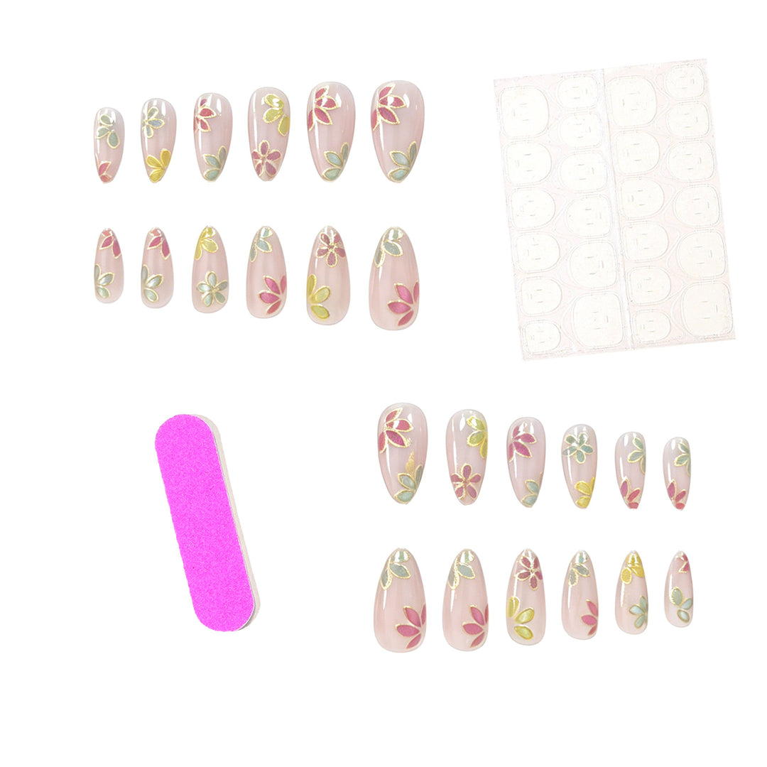 Floral Decorative Nail Enhancements Kalsten