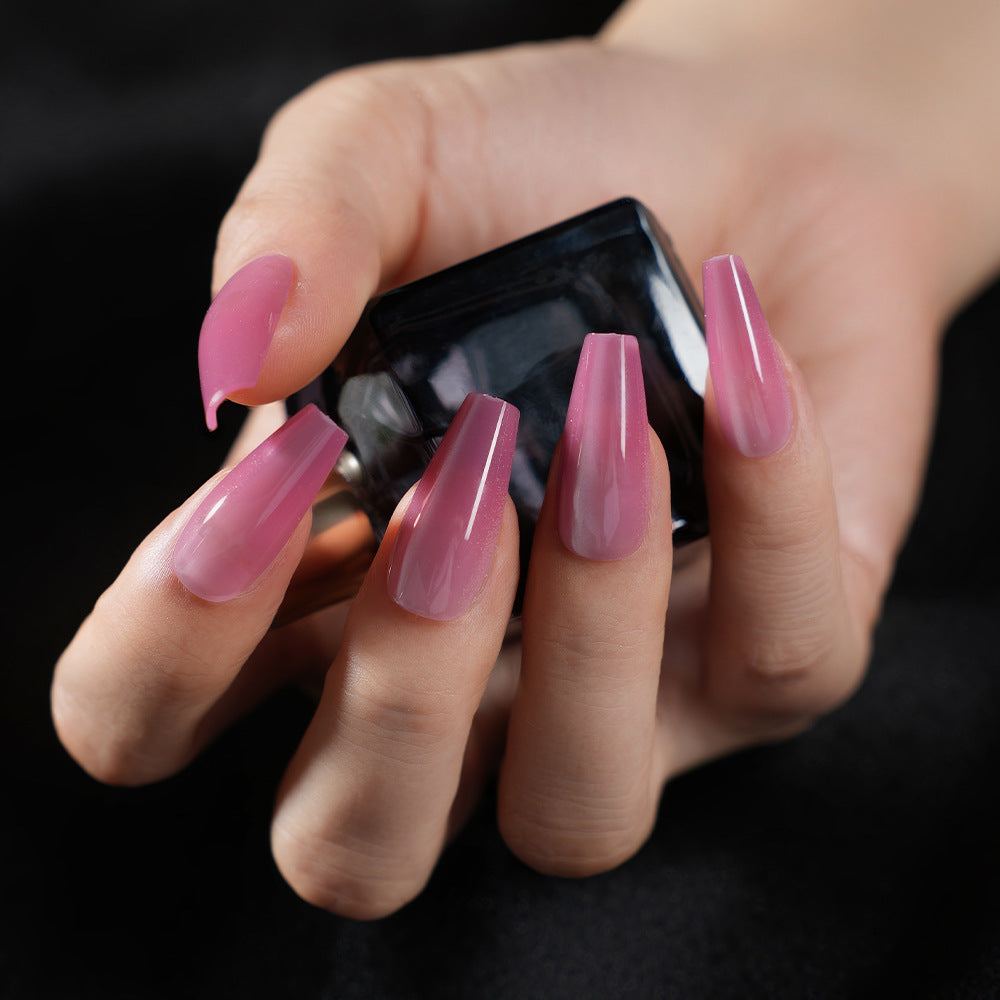 Long Sculpted Press-On Nails Kalsten