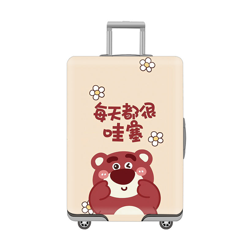 Women's hard-shell suitcase with playful cat design Kalsten