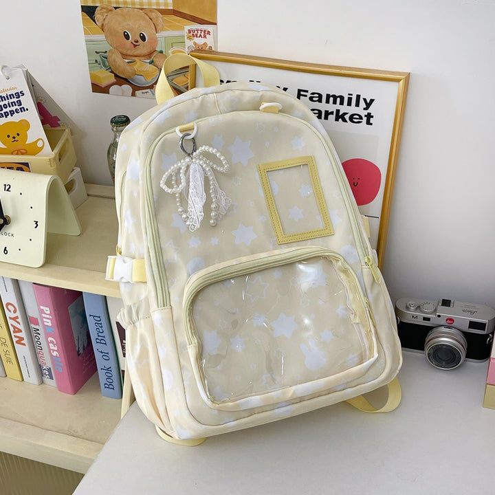 Whimsical Star-Print School Backpack Kalsten