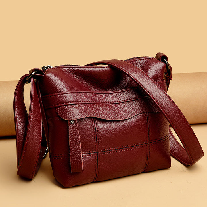 Functional Leather Crossbody Bag Kalsten