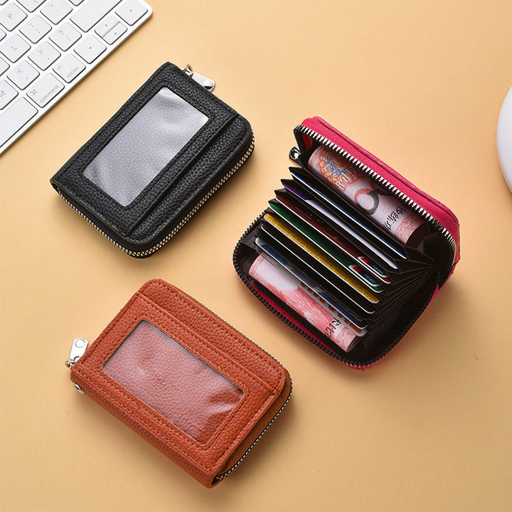Textured  Zip Around Card Holder Kalsten