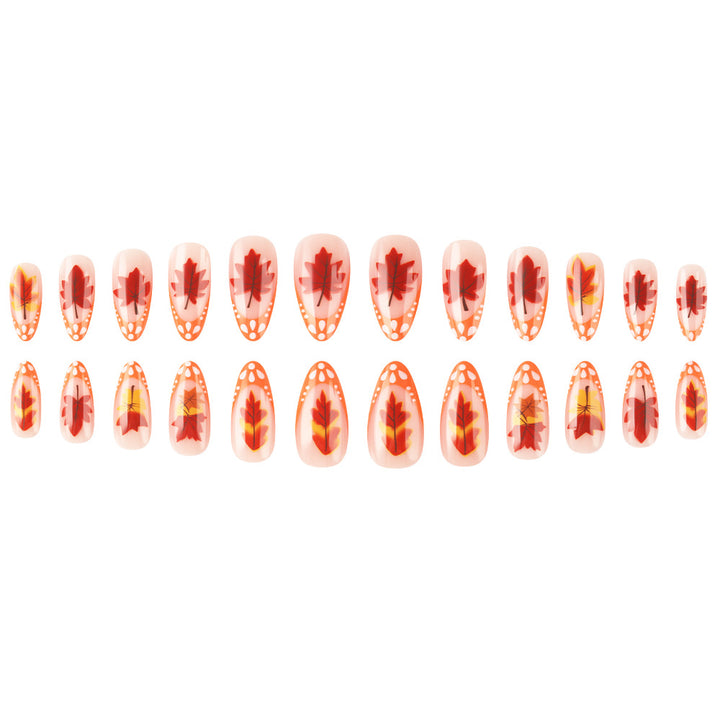 Autumn-Themed Gel Nail Extensions Kalsten