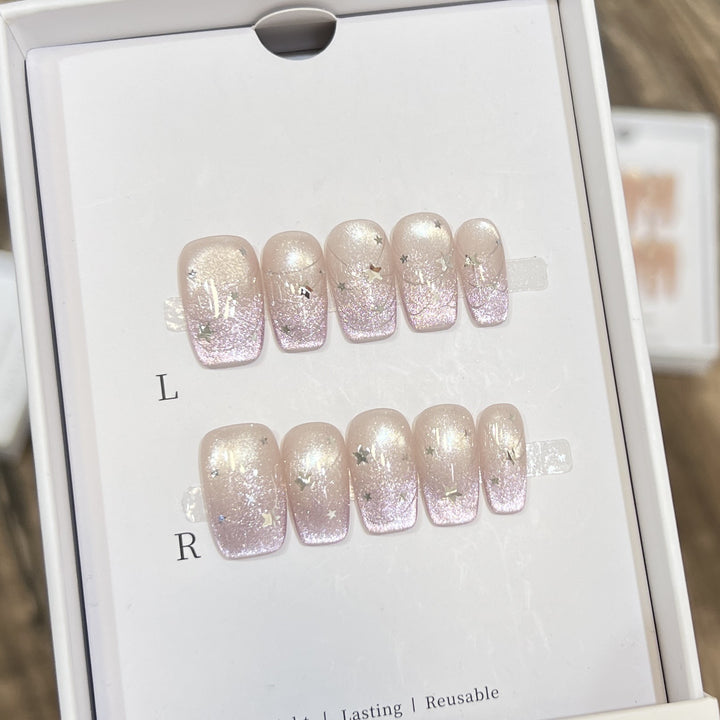 Starry Glitter Press-On Nail Set Kalsten