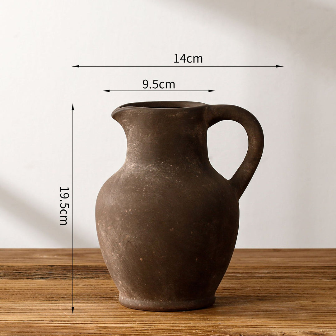 Elegant and Rustic Ceramic Carafe Kalsten