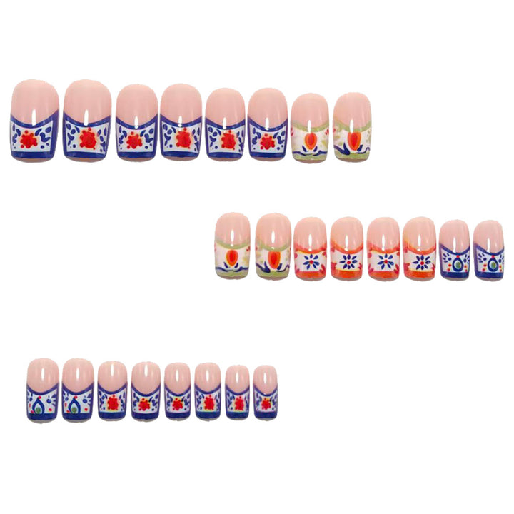 Artificial Nails in Elegant Floral Designs Kalsten