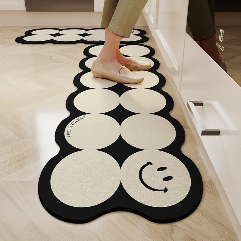 Oversized Geometric Kitchen Runner Mat