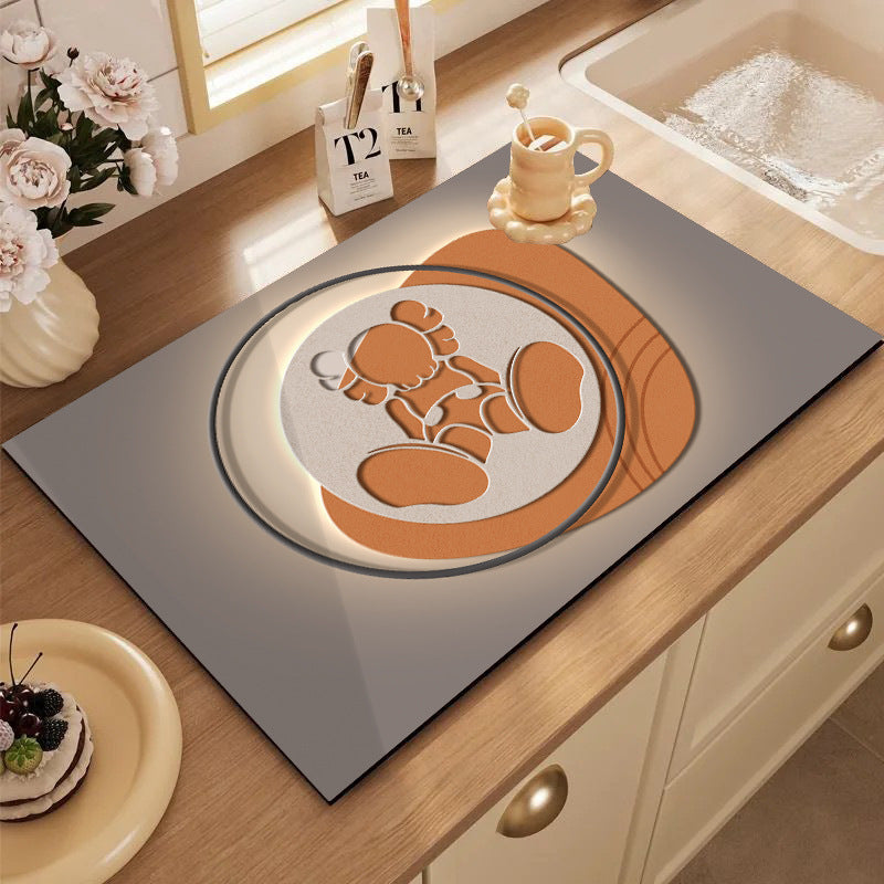 Cute Cartoon Character Kitchen Mat Kalsten