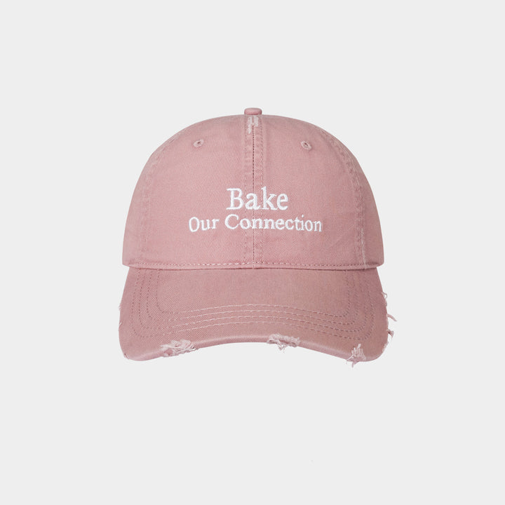 Playful Distressed Embroidered Baseball Cap