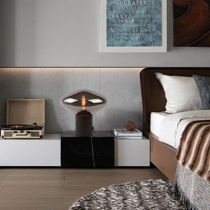 Artistic Table Lamp with Unique Glass Shade