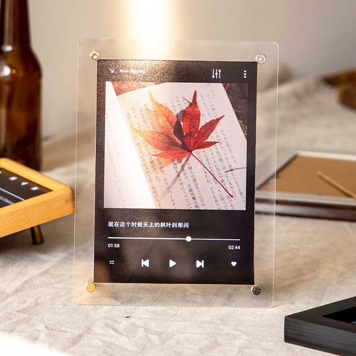 Elegant Wooden Multimedia Display Frame for Home