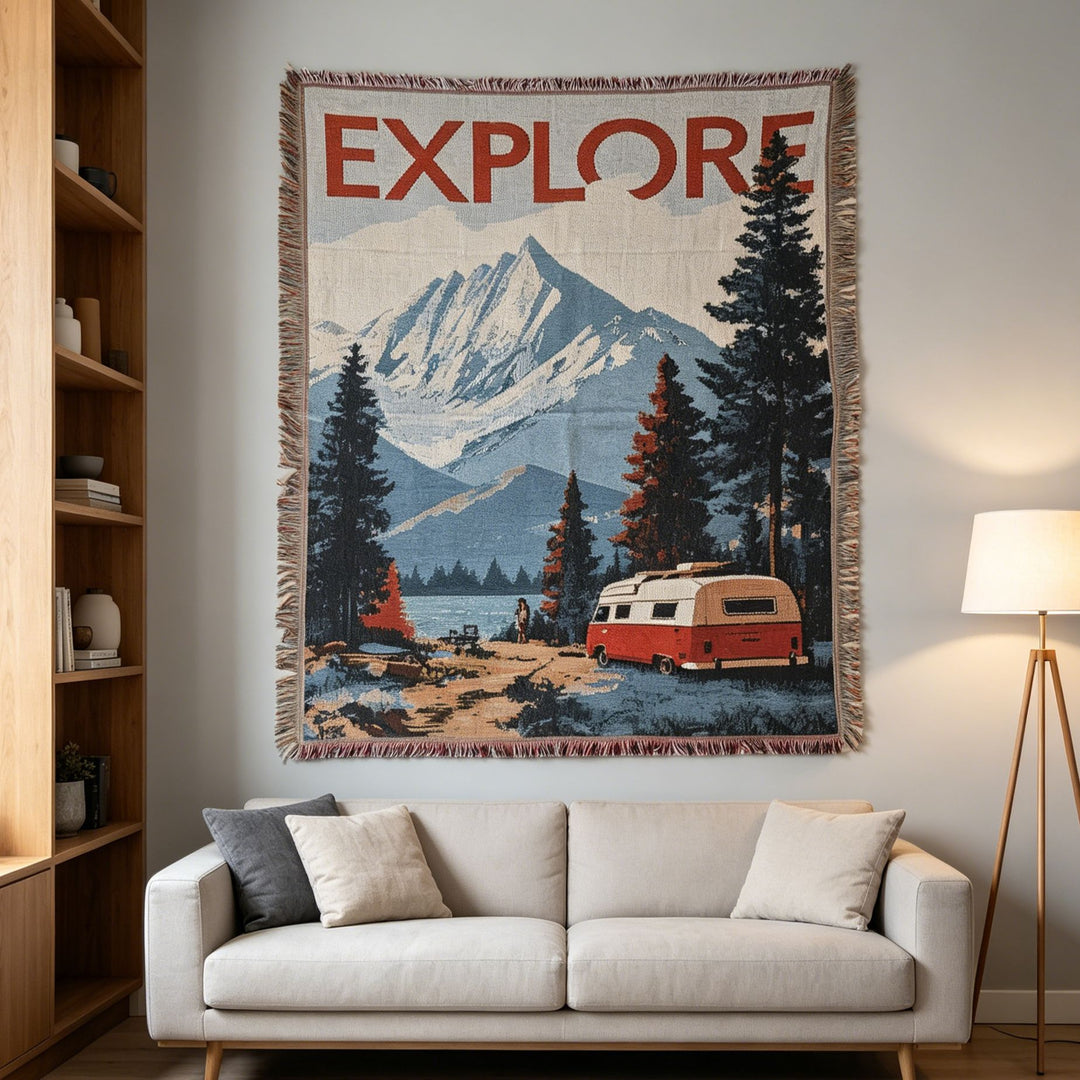 Whimsical Pet-Themed Decorative Throw Blanket