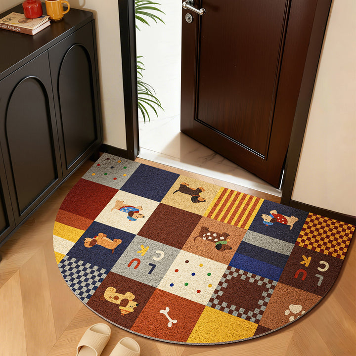 Decorative Dog-Themed Area Mat Kalsten