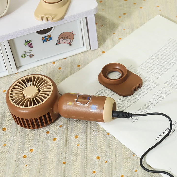 Portable Usb Hand Fan with Ergonomic Design and Variable Tilt Angle Kalsten
